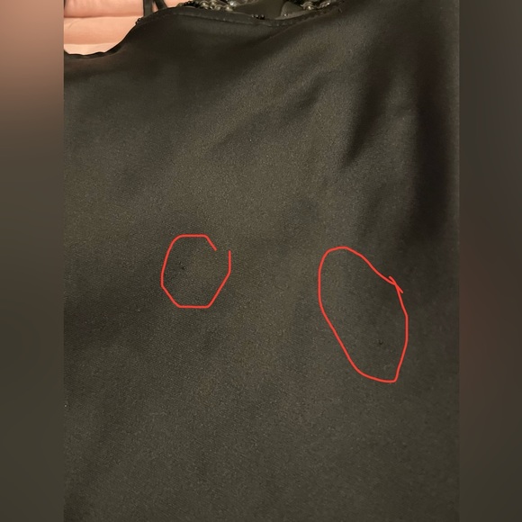 Black silk beaded embellished maxi dress size xs - Picture 6 of 6